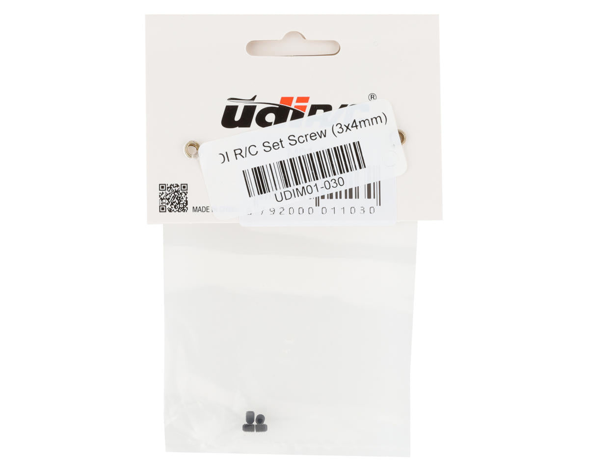 UDI RC 3x4mm Set Screws (4)