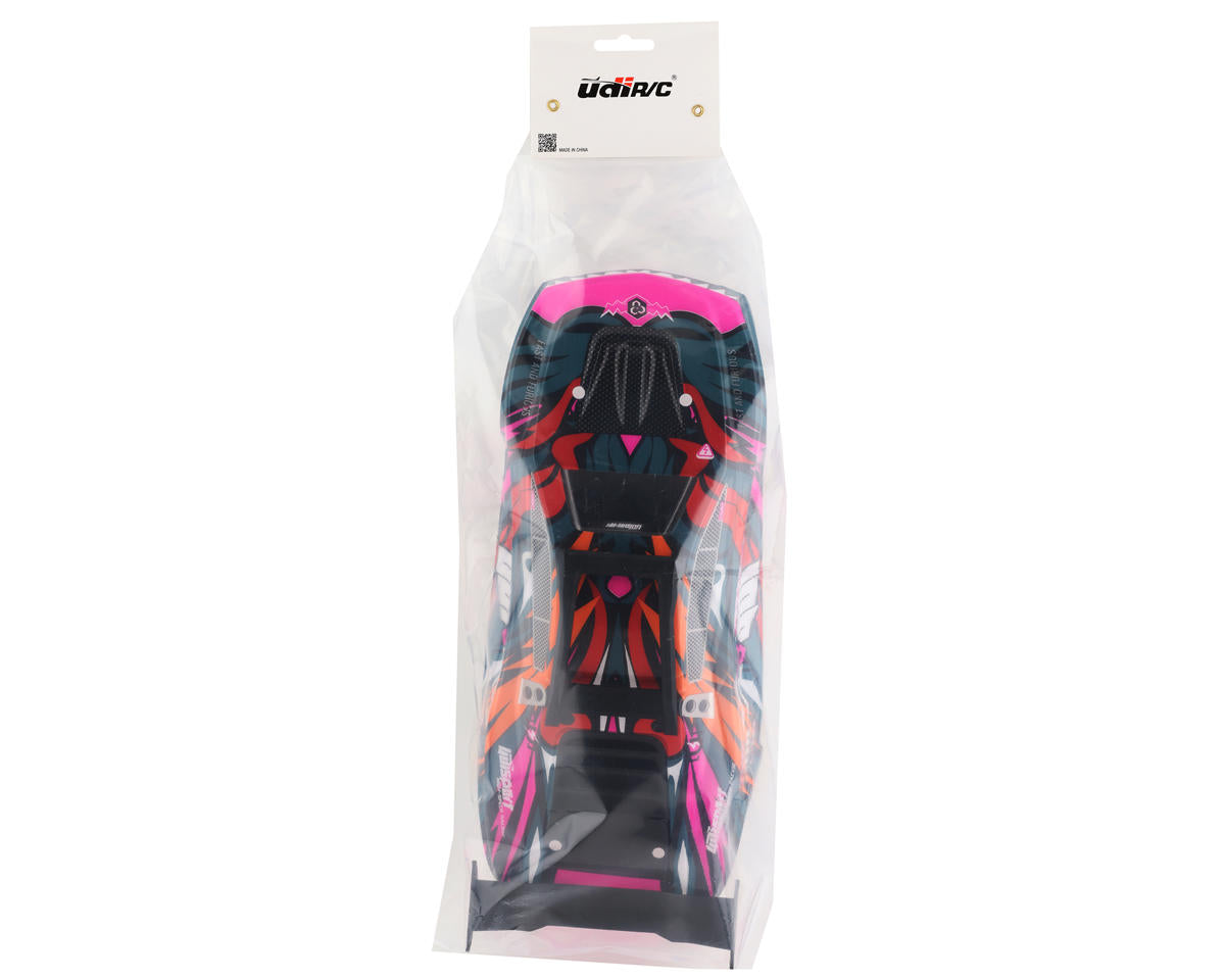 UDI RC 1/12 Teleoceras Monster Truck Body (Pink/Red/Orange)