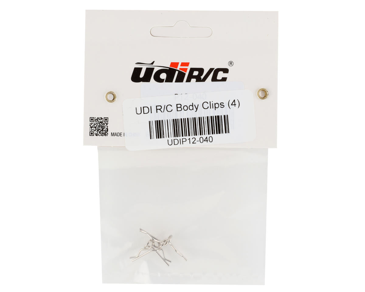 UDI RC 1/12 Angled Body Clips (4)