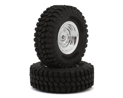 UDI RC UCX18 Pre-Mounted Micro Rock Crawler Tire Set (2)