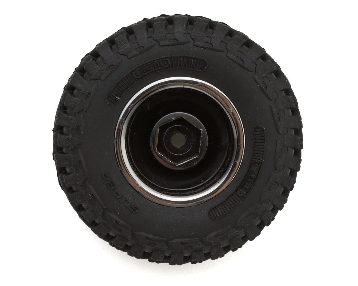 UDI RC UCX18 Pre-Mounted Micro Rock Crawler Tire Set (2)