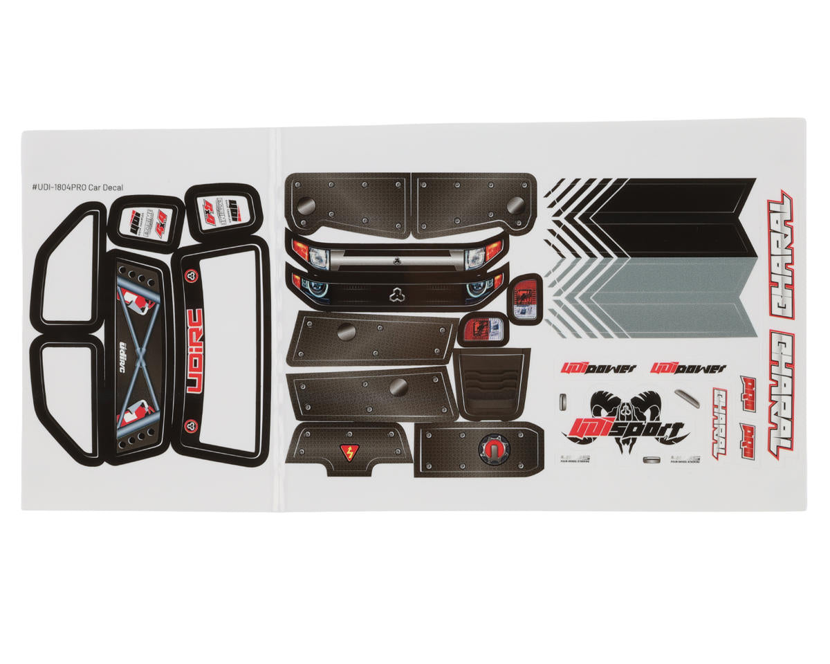 UDI RC Bharal Pro 1/18 Pre-Painted Rock Crawler Body (Red)