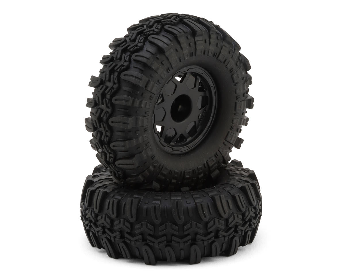 UDI RC Bharal Pro 1.3" Pre-Mounted Tires (Black) (2)