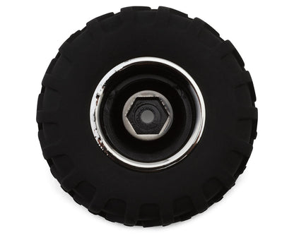 UDI RC UCX24 Micro Crawler Pre-Mounted Tires (2) (Chrome)