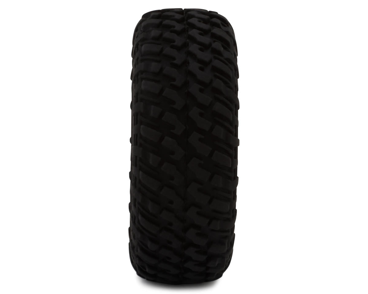 UDI RC UCX24 Micro Crawler Pre-Mounted Tires (2) (Satin Chrome)