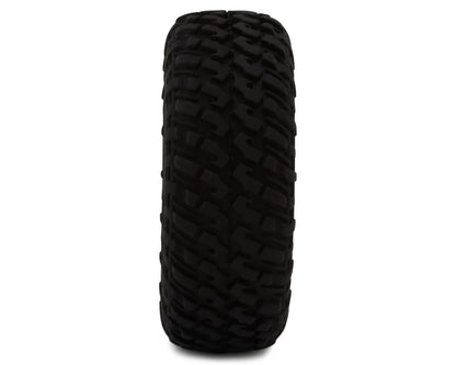 UDI RC UCX24 Micro Crawler Pre-Mounted Tires (2) (Satin Chrome)