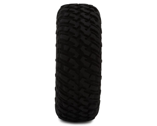 UDI RC UCX24 Micro Crawler Pre-Mounted Tires (2) (Satin Chrome)