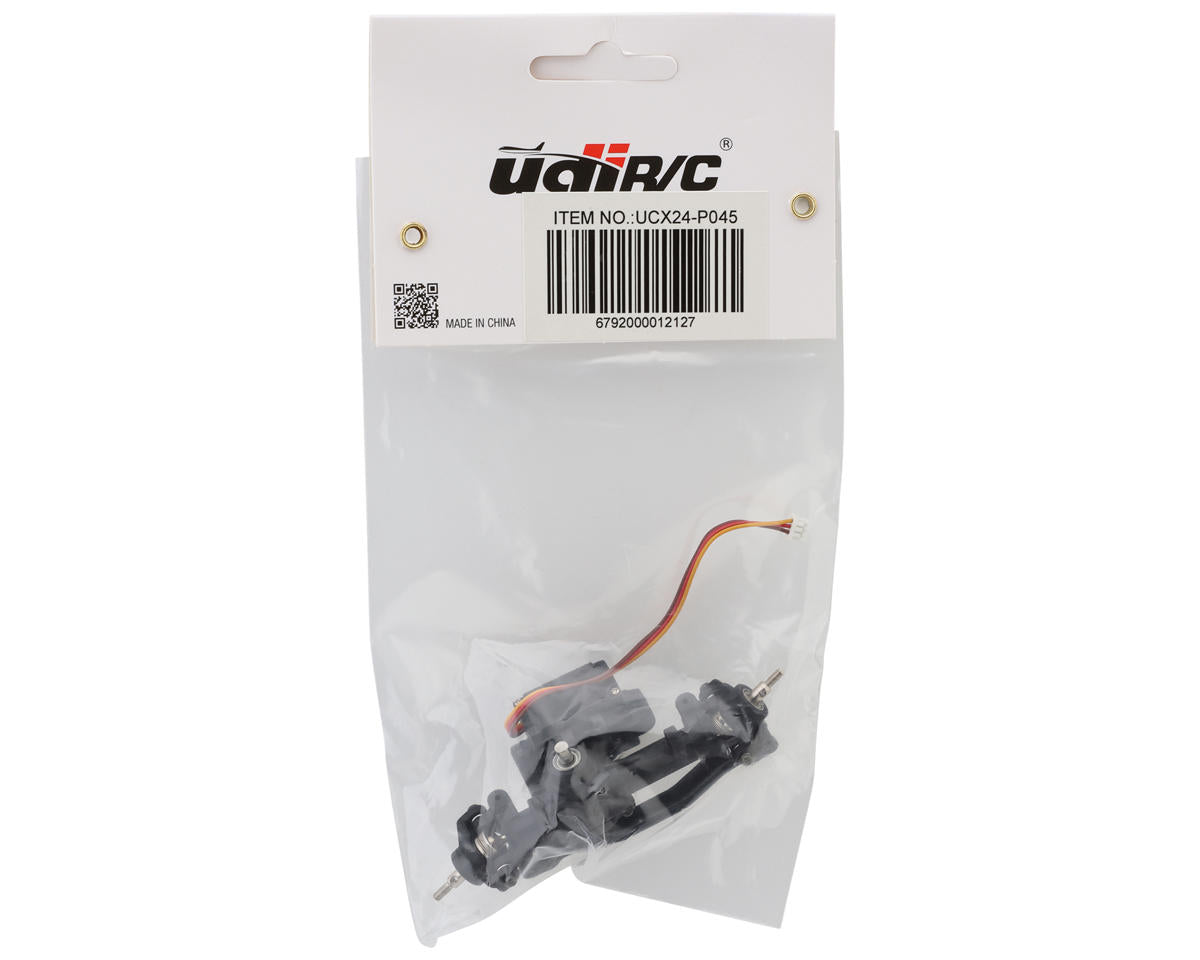 UDI RC UCX24 Complete Front Axle Assembly w/Steering Servo