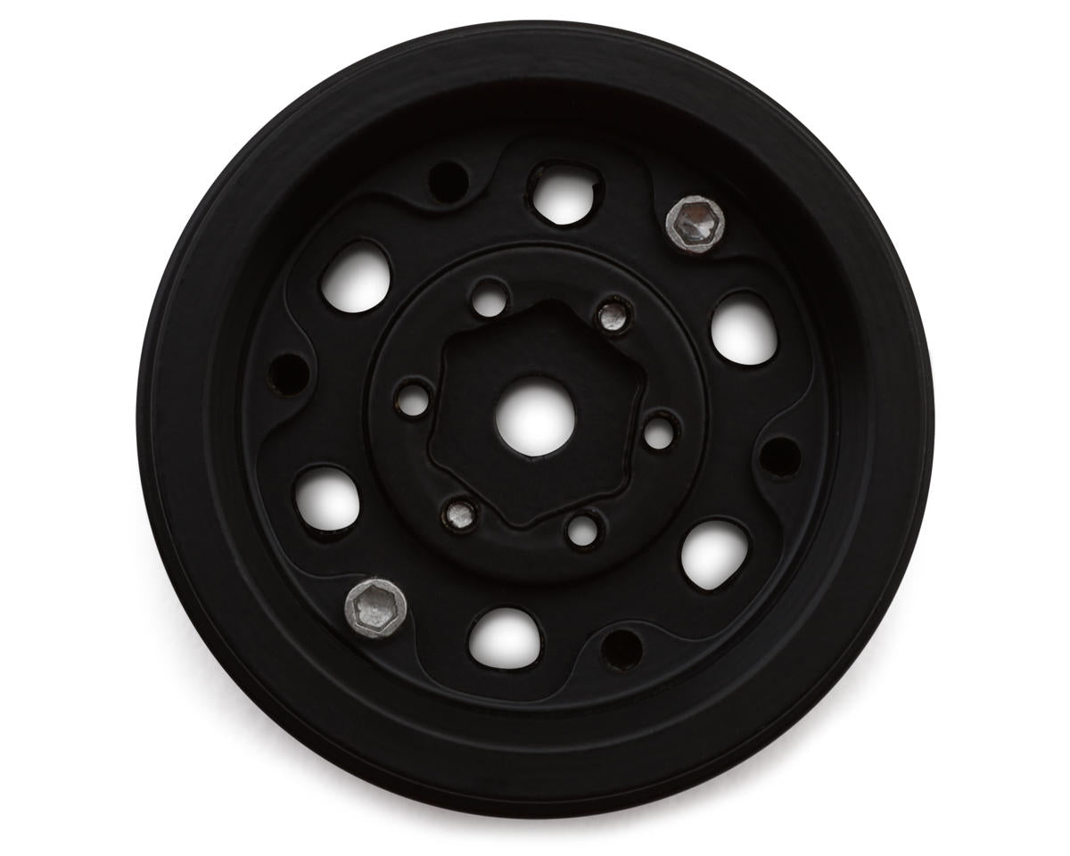 UDI RC Version "A" 6-Hole Brass Beadlock Wheels (Black) (4) (UCX24/UCX24 Pro)