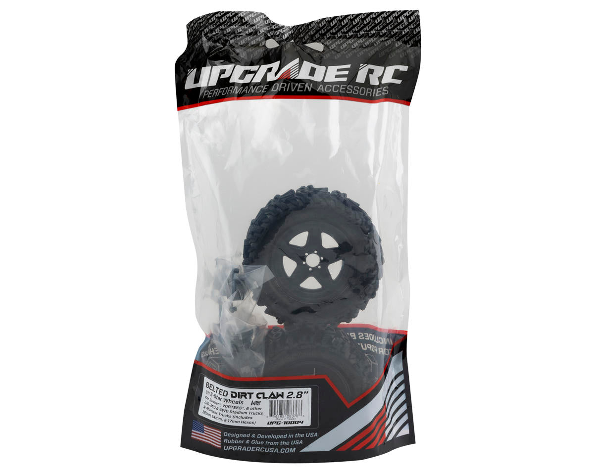 UpGrade RC Low-Pro BELTED Dirt Claw 2.8" Pre-Mounted All-Terrain Tires