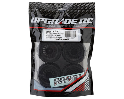 UpGrade RC Dirt Claw Pre-Mounted BELTED Tires for ARRMA® Granite Grom™ (4)