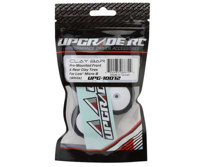 UpGrade RC Clay Bar Pre-Mounted Front and Rear Clay Tires for Losi® Micro-B™