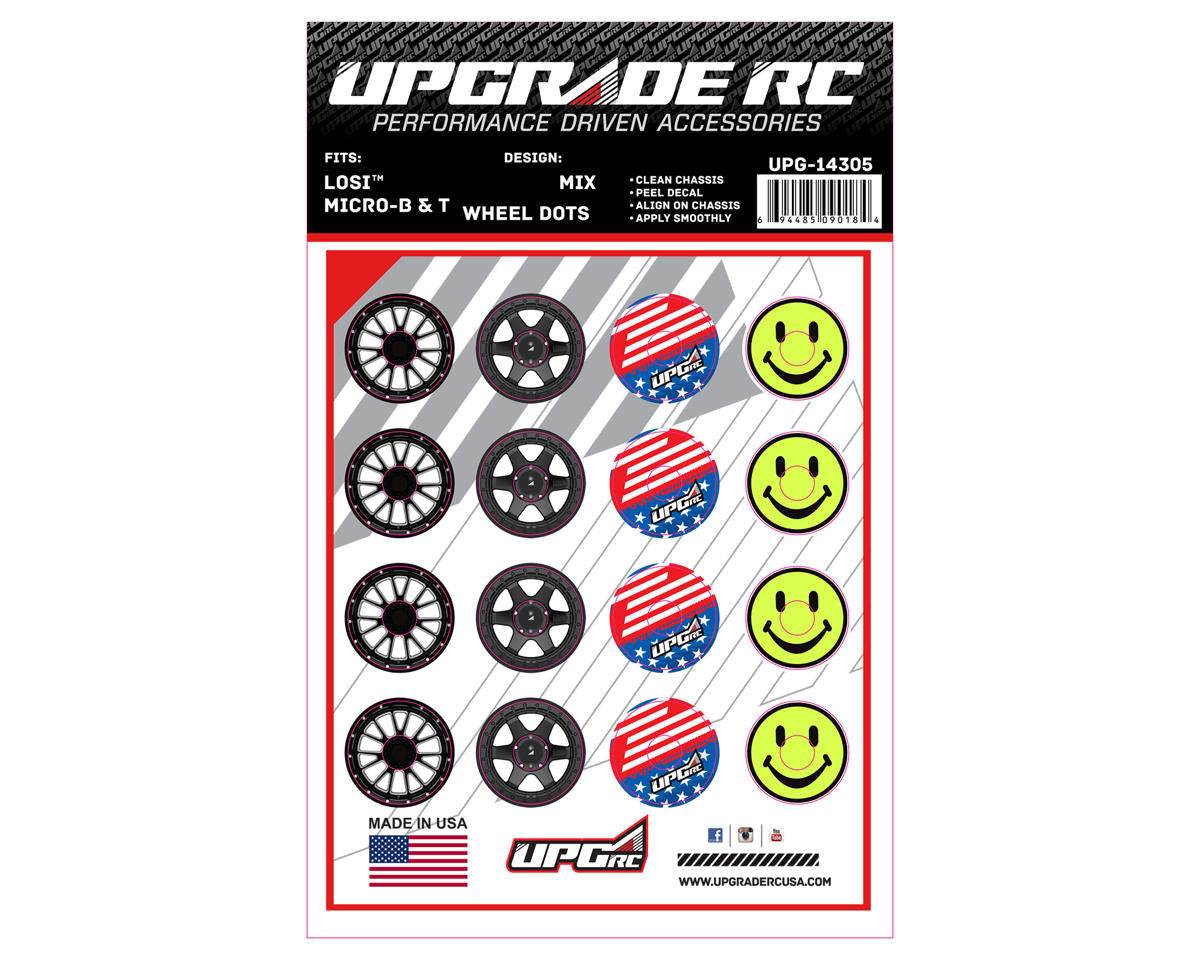UpGrade RC Wheel Dots for Losi® Micro-B & T (Mix)