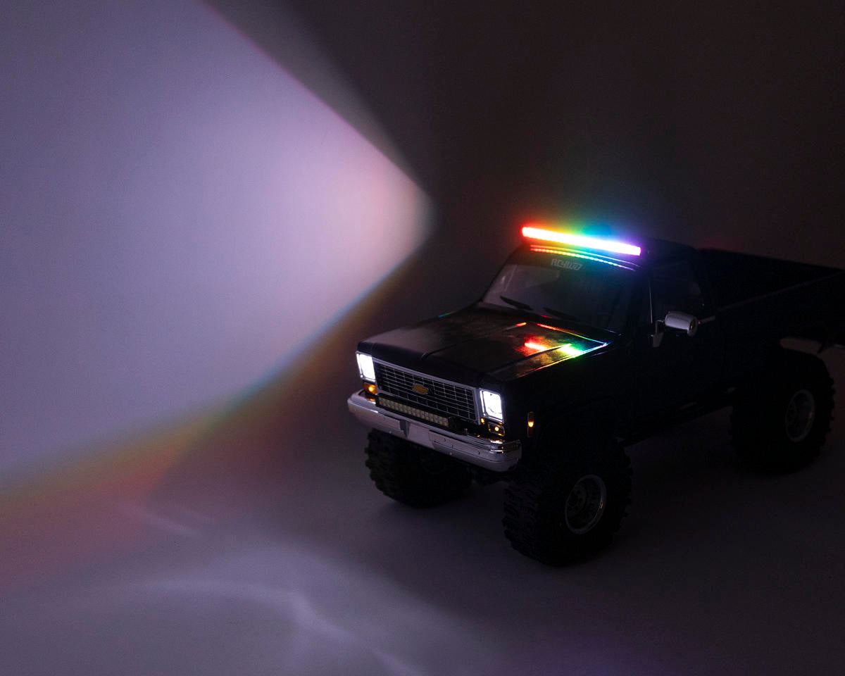 UpGrade RC 156mm RGB LED Light Bar (Black) (20 Lighting Functions)