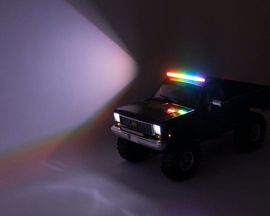 UpGrade RC 156mm RGB LED Light Bar (Black) (20 Lighting Functions)