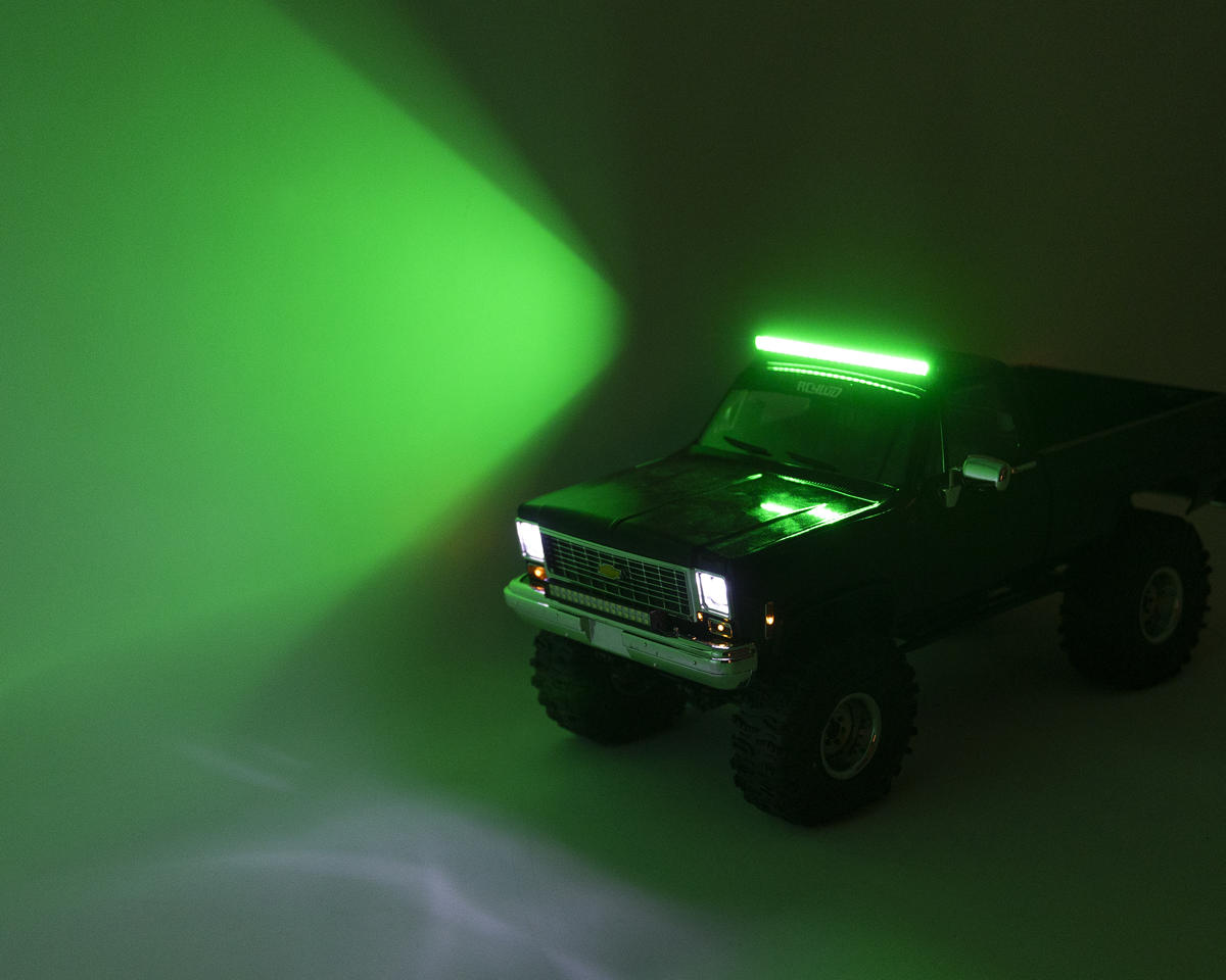 UpGrade RC 156mm RGB LED Light Bar (Black) (20 Lighting Functions)