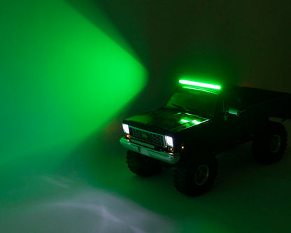 UpGrade RC 156mm RGB LED Light Bar (Black) (20 Lighting Functions)