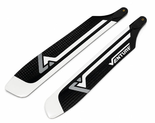 Venture Blades Venture 198mm Carbon Fiber Blades (Silver) (2)