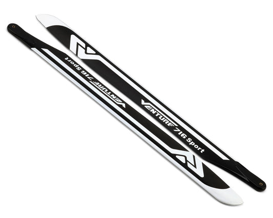 Venture Blades 716mm "Sport" Premium Carbon Fiber Main Blades (Carbon) (2)