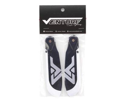 Venture Blades 96mm Premium Carbon Fiber Tail Blades (Silver) (2)