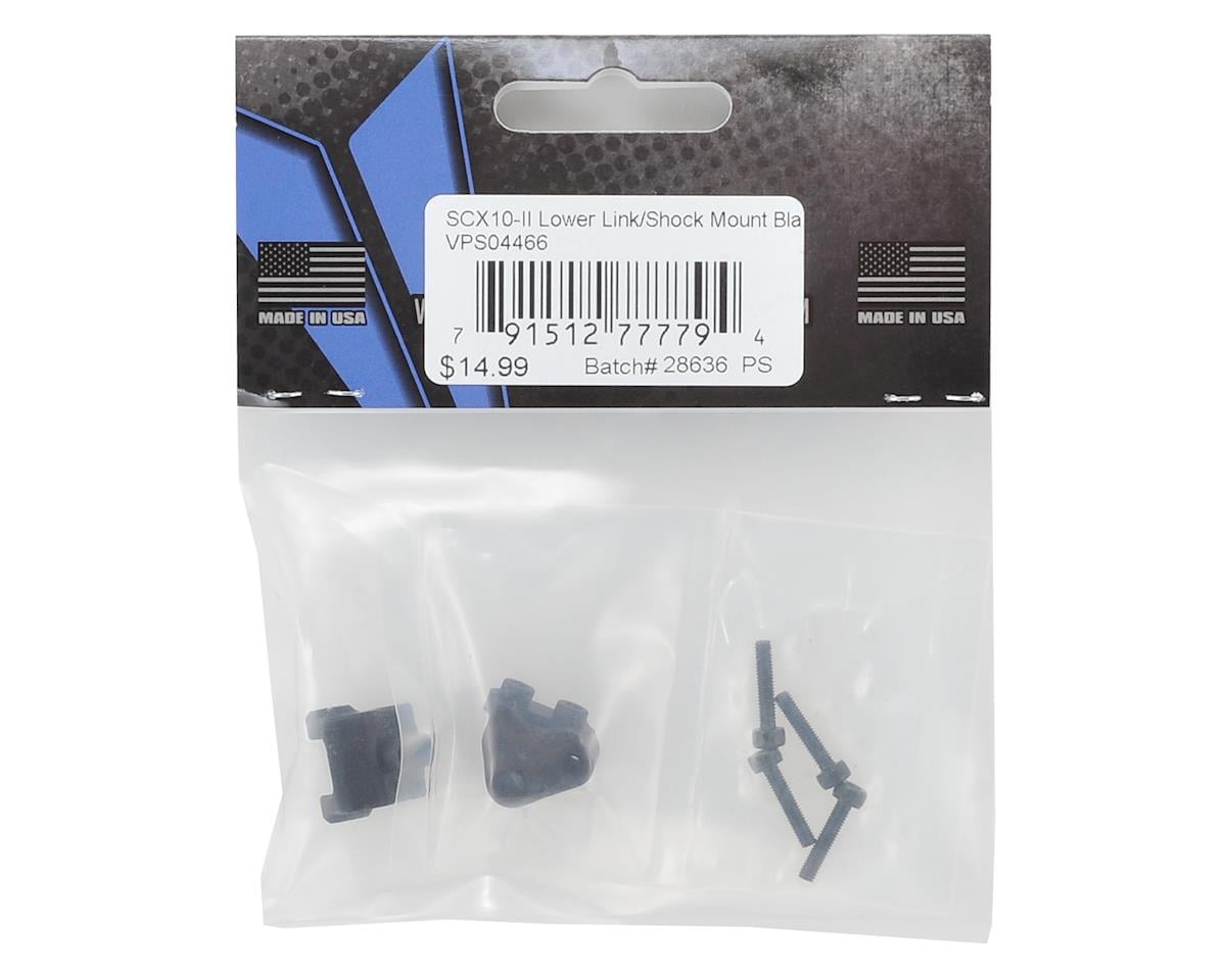 Vanquish Products SCX10 II Lower Link/Shock Mounts (2) (Black)