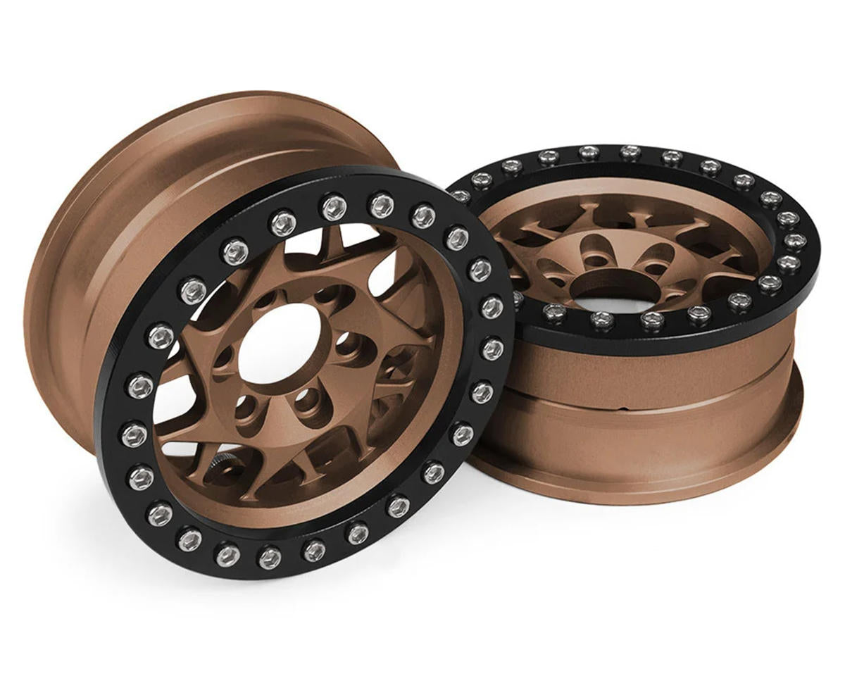 Vanquish Products 1.9" KMC XD127 Bully CNC Aluminum Crawler Beadlock Wheels