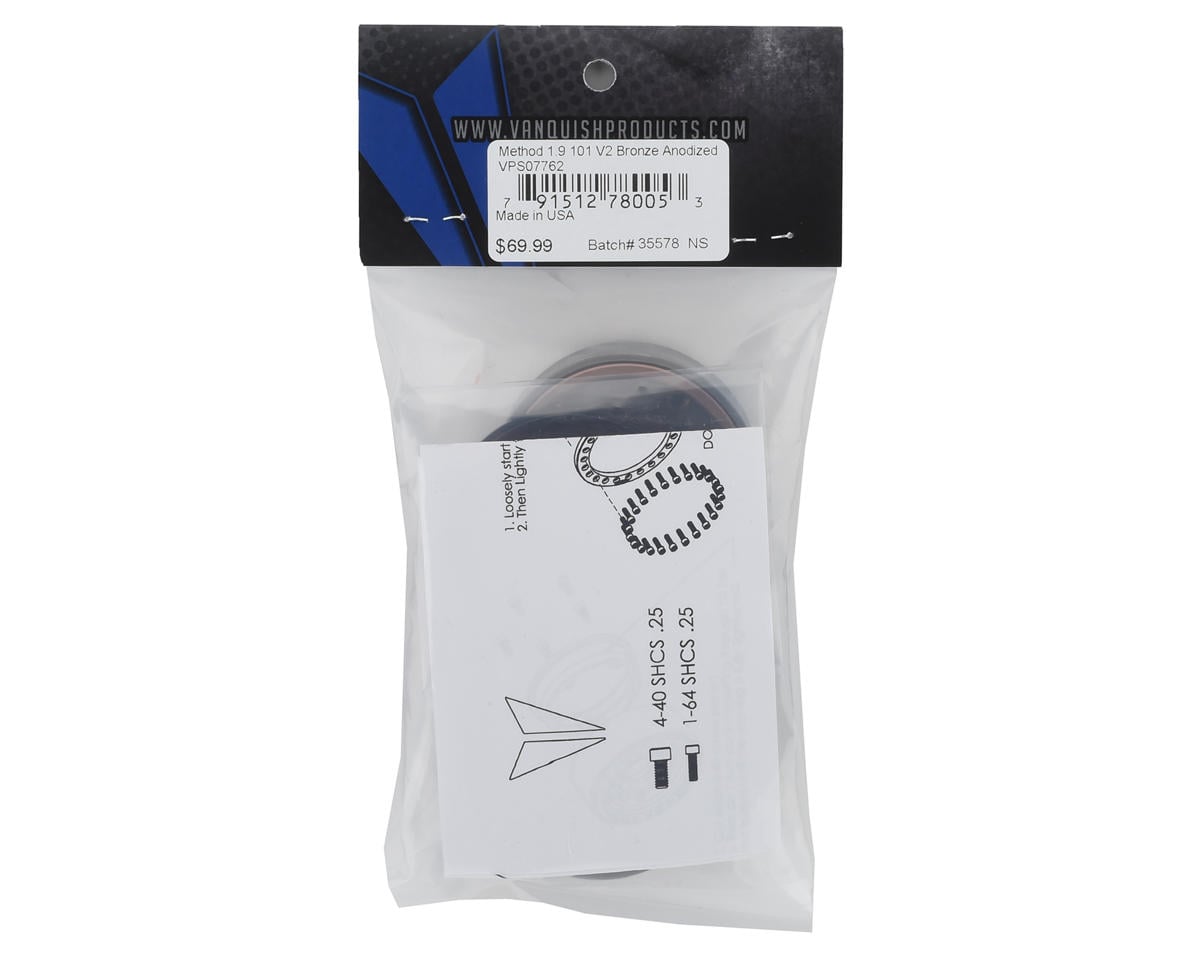 Vanquish Products 1.9" Method 101 V2 CNC Aluminum Crawler Beadlock Wheels
