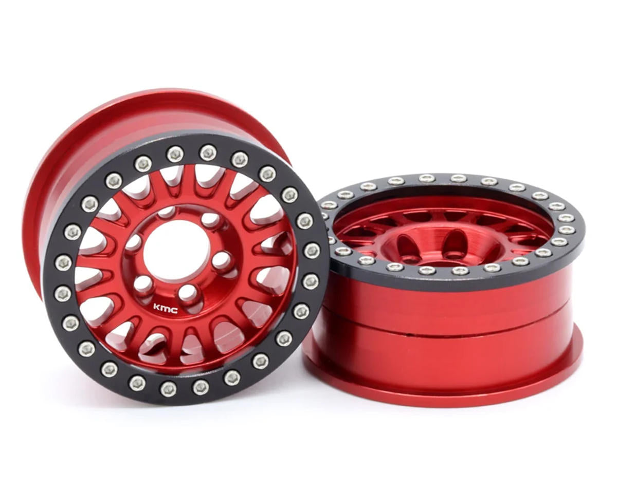 Vanquish Products 1.9" KMC KM445 Impact CNC Aluminum Crawler Beadlock Wheels