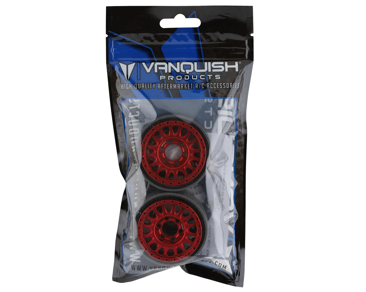 Vanquish Products 1.9" KMC KM445 Impact CNC Aluminum Crawler Beadlock Wheels