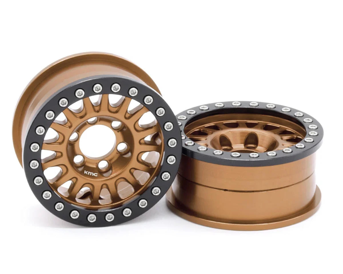 Vanquish Products 1.9" KMC KM445 Impact CNC Aluminum Crawler Beadlock Wheels