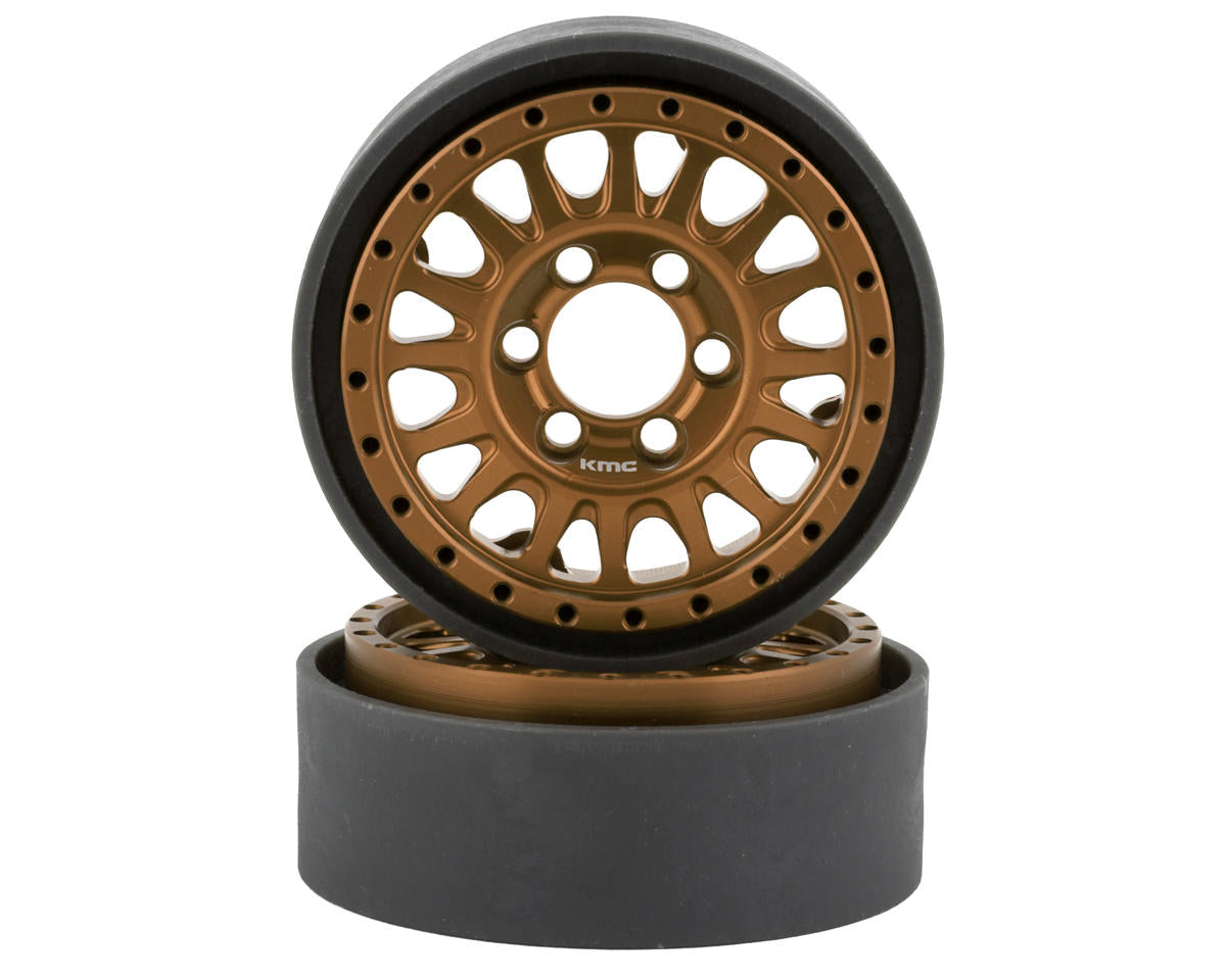Vanquish Products 1.9" KMC KM445 Impact CNC Aluminum Crawler Beadlock Wheels
