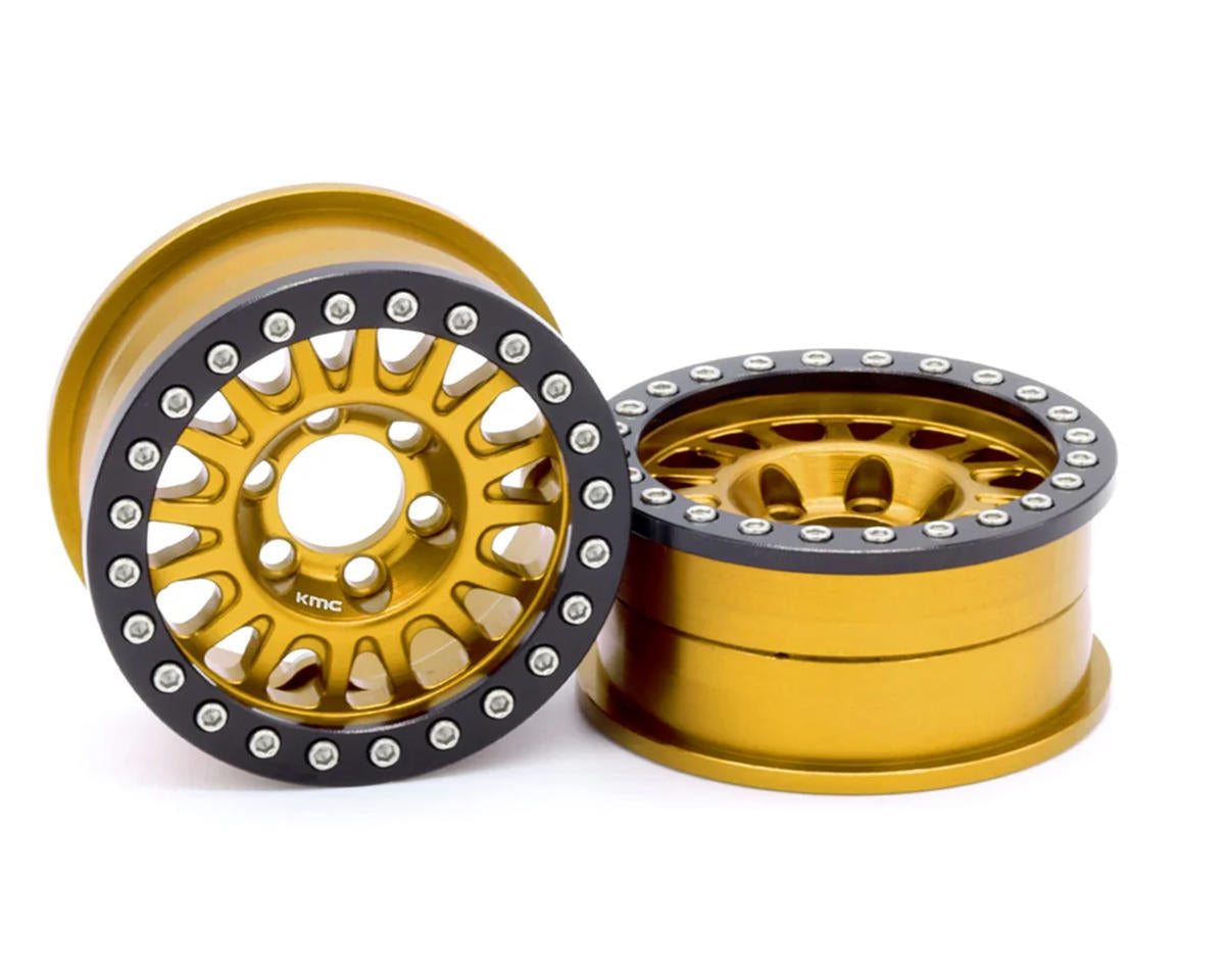 Vanquish Products 1.9" KMC KM445 Impact CNC Aluminum Crawler Beadlock Wheels