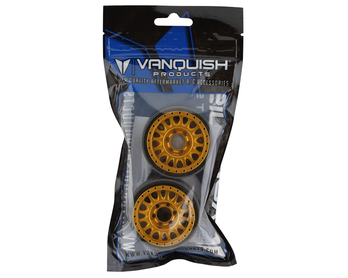 Vanquish Products 1.9" KMC KM445 Impact CNC Aluminum Crawler Beadlock Wheels