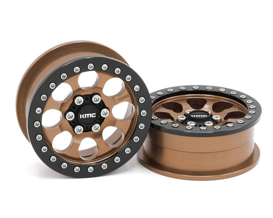 Vanquish Products 2.2" KMC KM237 Riot CNC Aluminum Crawler Beadlock Wheels