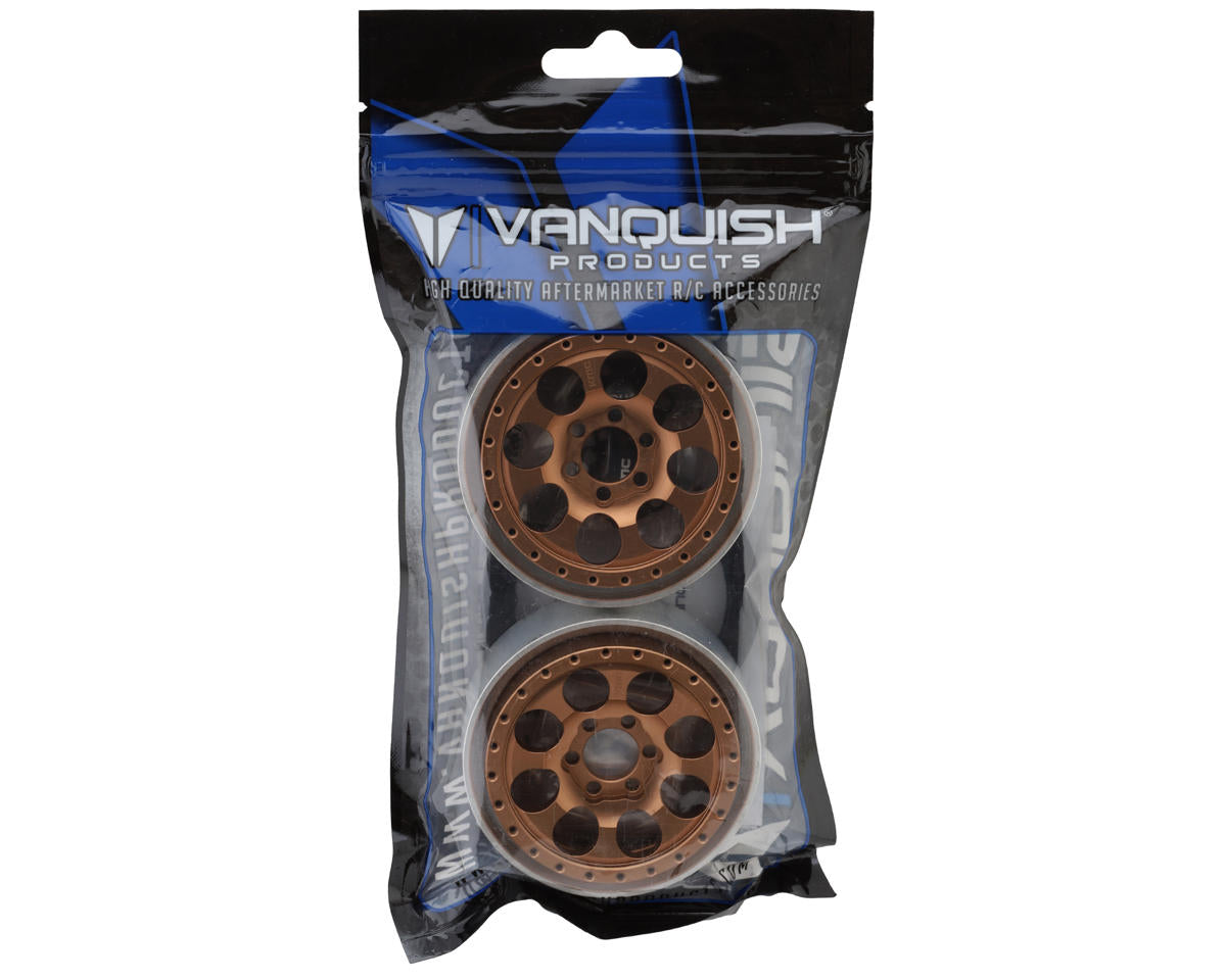 Vanquish Products 2.2" KMC KM237 Riot CNC Aluminum Crawler Beadlock Wheels