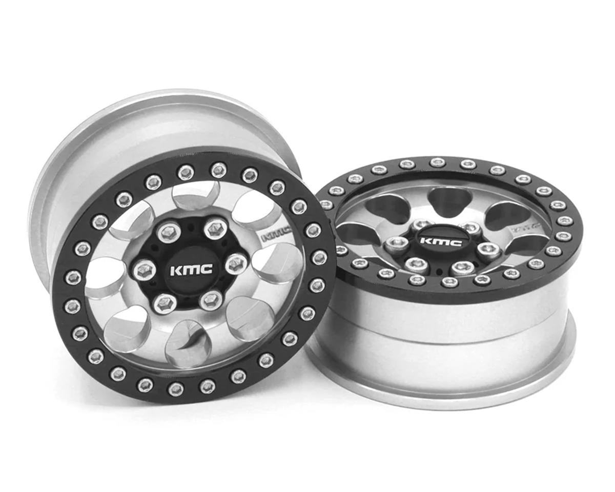 Vanquish Products 1.9" KMC KM237 Riot CNC Aluminum Crawler Beadlock Wheels