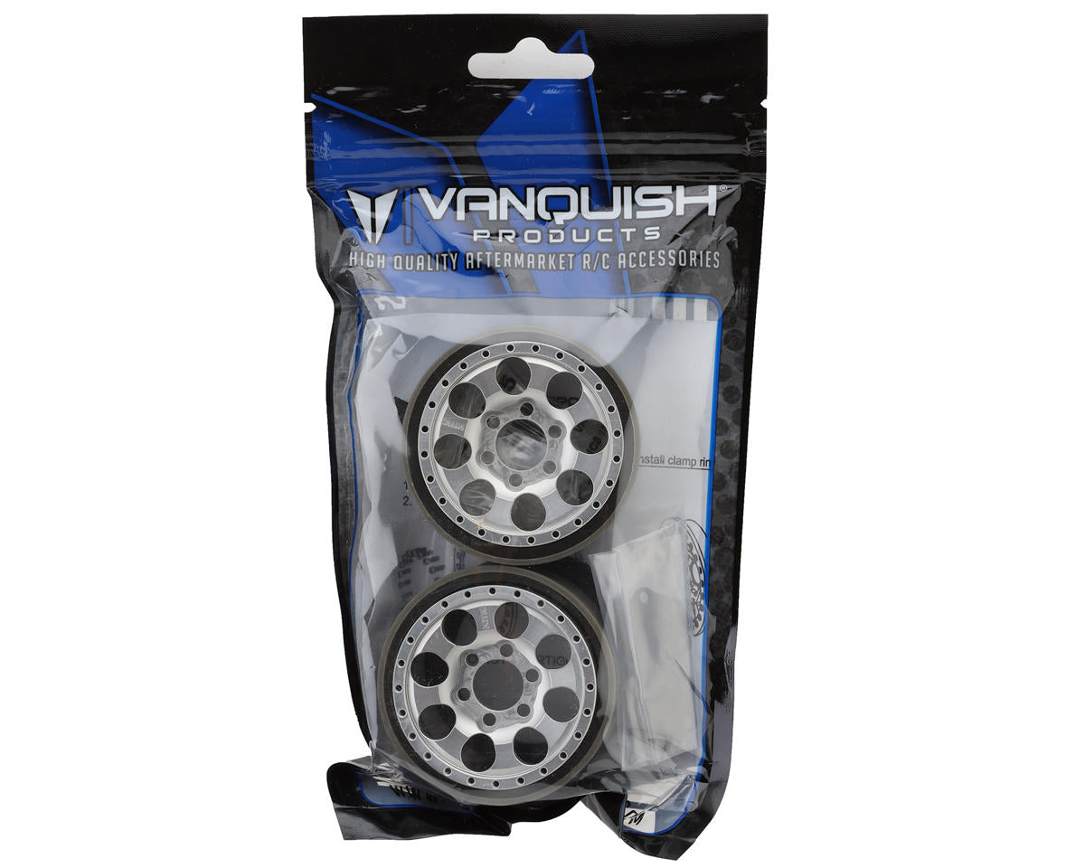 Vanquish Products 1.9" KMC KM237 Riot CNC Aluminum Crawler Beadlock Wheels
