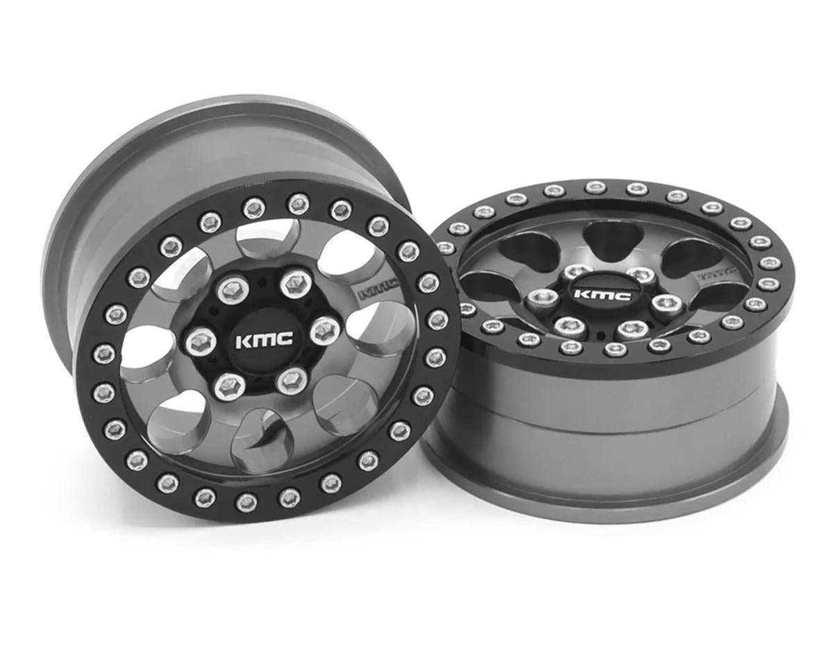 Vanquish Products 1.9" KMC KM237 Riot CNC Aluminum Crawler Beadlock Wheels
