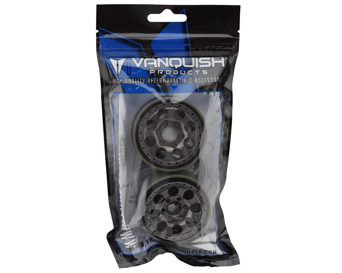 Vanquish Products 1.9" KMC KM237 Riot CNC Aluminum Crawler Beadlock Wheels