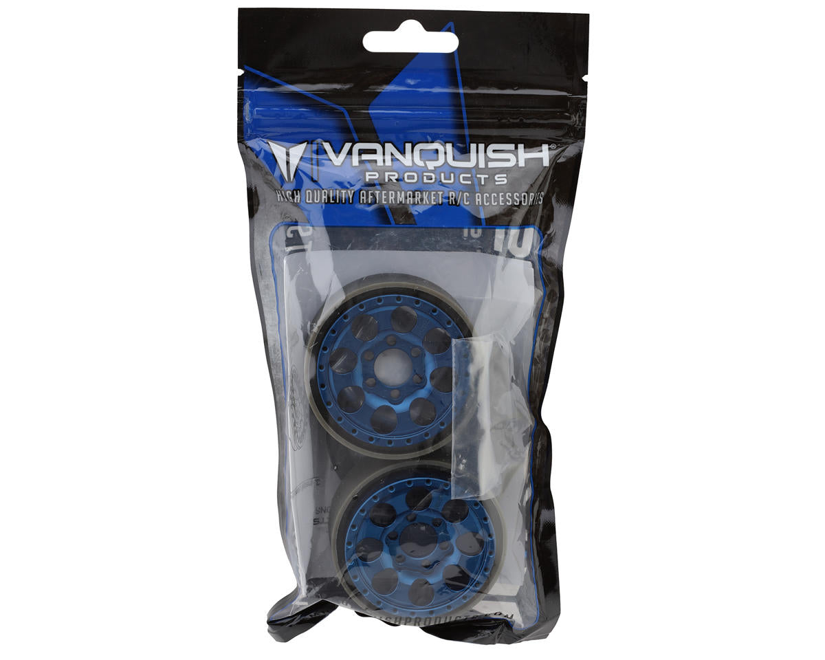 Vanquish Products 1.9" KMC KM237 Riot CNC Aluminum Crawler Beadlock Wheels