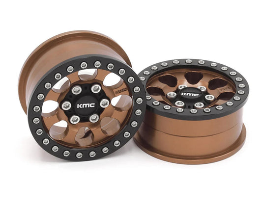 Vanquish Products 1.9" KMC KM237 Riot CNC Aluminum Crawler Beadlock Wheels