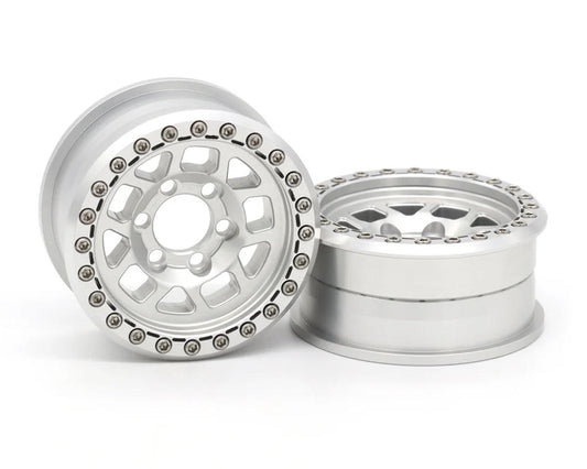 Vanquish Products 2.2" Battle Born Wheels Whiskey CNC Aluminum Crawler Beadlock