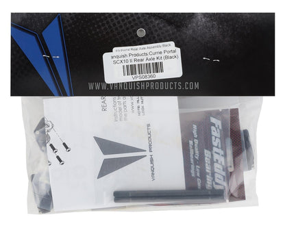 Vanquish Products Currie Portal F9 SCX10 II Rear Axle Kit (Black)