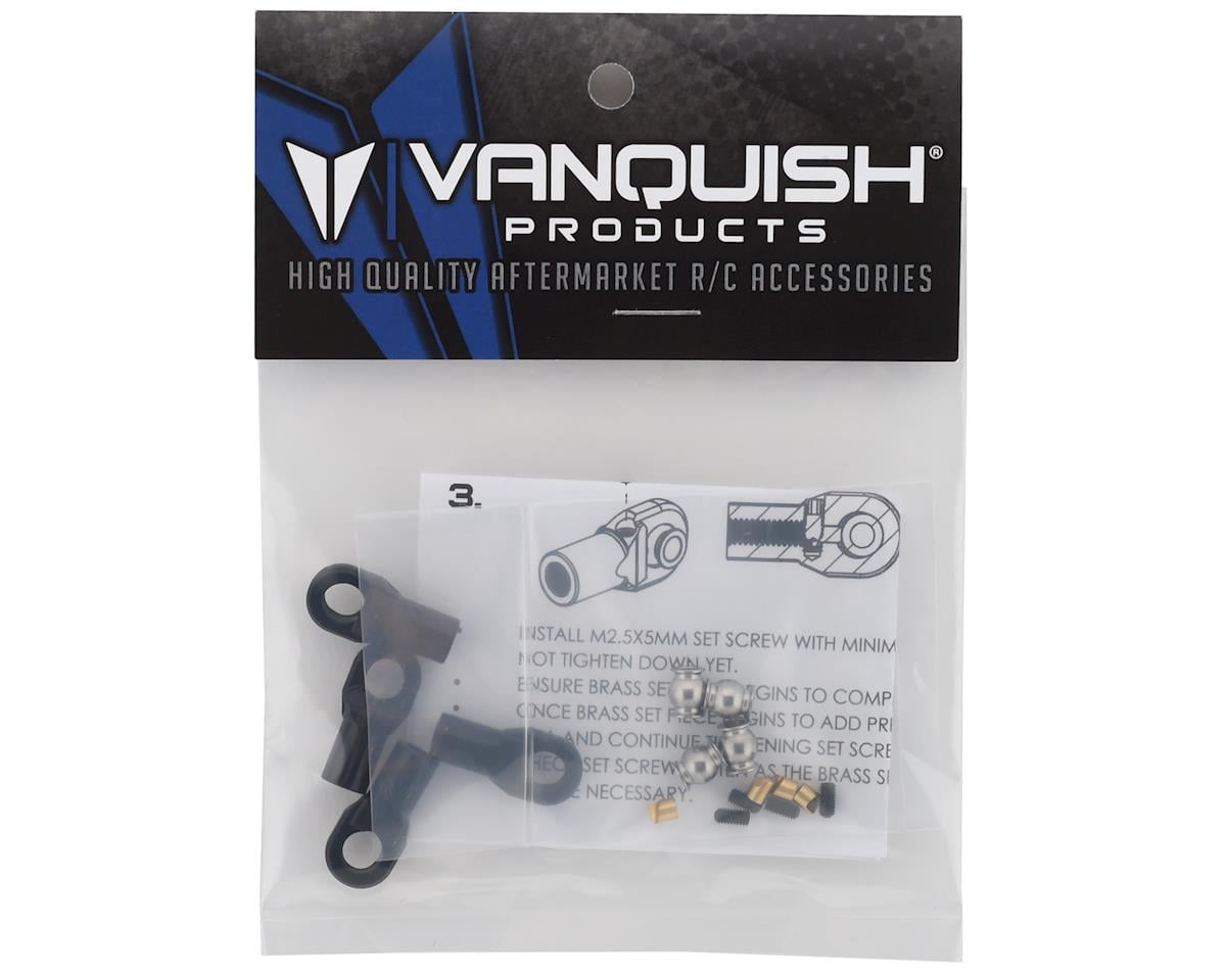 Vanquish Products M4 Machined Straight Rod Ends (Black) (4)