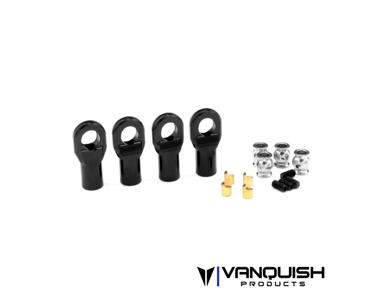 Vanquish Products M4 Machined Straight Rod Ends (Black) (4)
