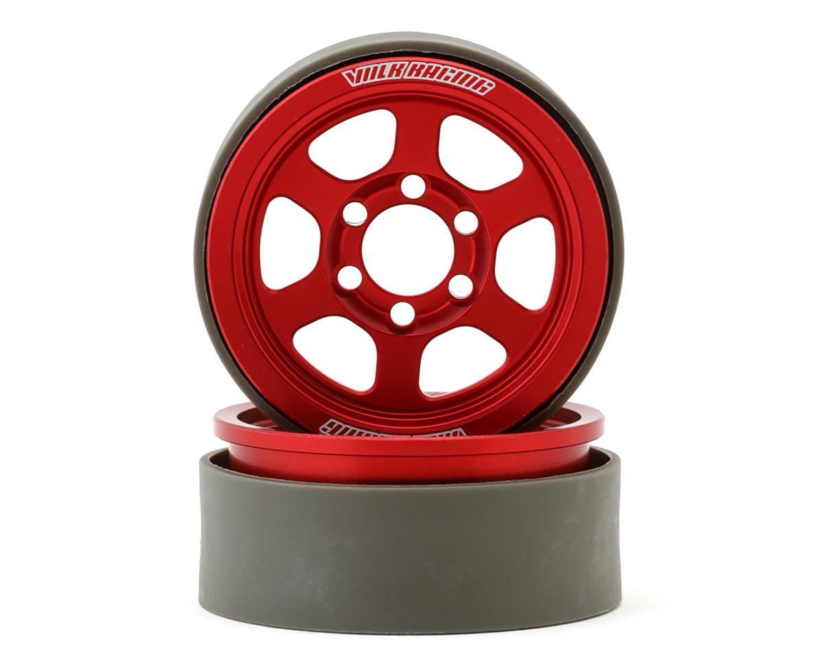 Vanquish Products 1.9" Volk Racing TE37XT CNC Aluminum Crawler Beadlock Wheels