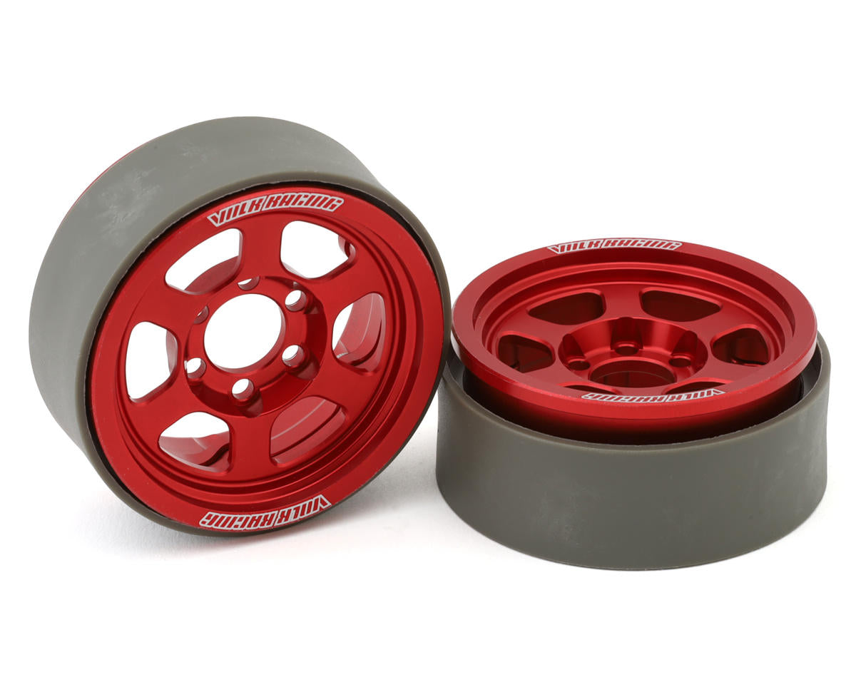 Vanquish Products 1.9" Volk Racing TE37XT CNC Aluminum Crawler Beadlock Wheels
