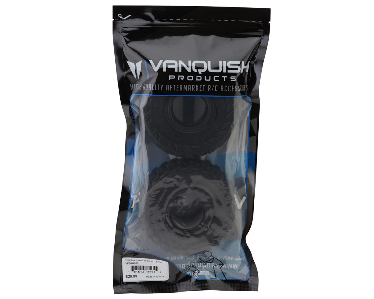 Vanquish Products Yokohama Geolandar M/T 1.9" Rock Crawler Tires (2) (Red)