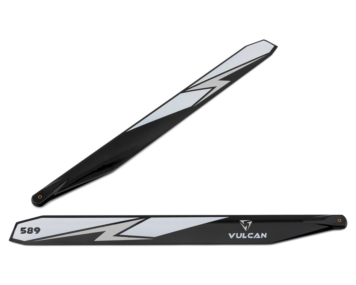 Vulcan Rotors 589mm Carbon Fiber Main Blade Set (Silver)