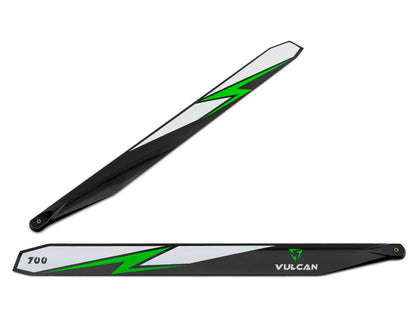 Vulcan Rotors 700mm Carbon Fiber Main Blade Combo Set (Green)